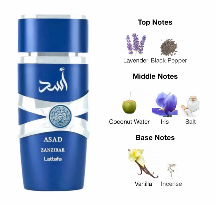 Asad Zanzibar Lattafa Eau de Parfum 100 ML – L'Éclat Oriental Masculin