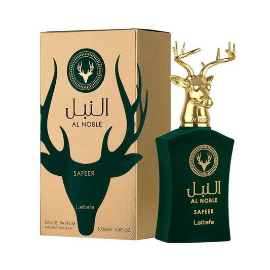 Al Noble Safeer Lattafa Eau de Parfum Oriental Boisé Homme – Fragrance Ambrée de Dubaï | Collection Lattafa