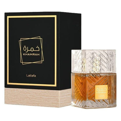Lattafa Khamrah Eau de Parfum Unisexe : L'Essence Orientale Épicée et Gourmande (100 ml)