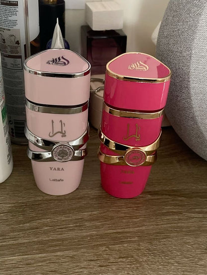 Duo Parfum Femme Lattafa – Yara Rose & Yara Candy 100ml : Élégance, Douceur et Séduction