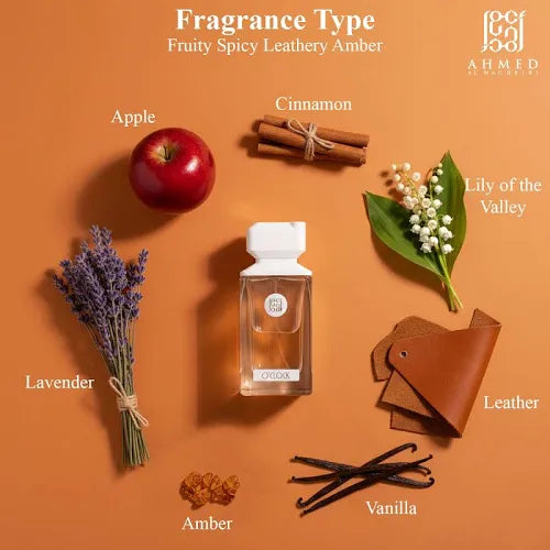 O’CLOCK — AHMED AL MAGHRIBI- Extrait de Parfum 100 ML - Mixte