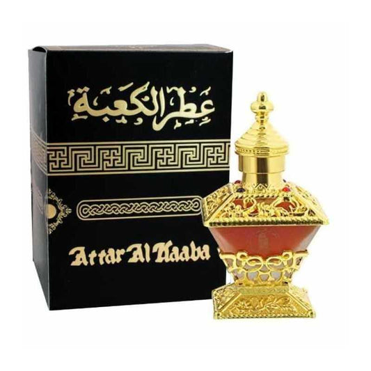 Attar Al Kaaba Al Haramain Huile Parfumée Homme | Oud, Musc & Bois d'Agar | Attar Sans Alcool Longue Tenue 25 ML