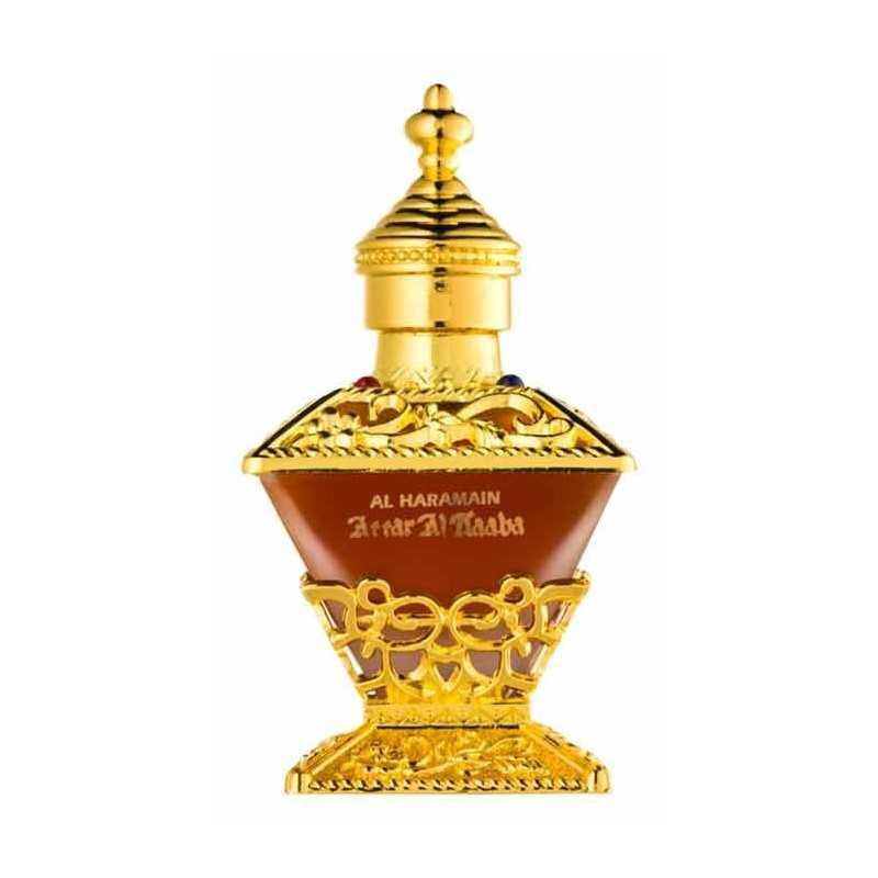 Attar Al Kaaba Al Haramain Huile Parfumée Homme | Oud, Musc & Bois d'Agar | Attar Sans Alcool Longue Tenue 25 ML