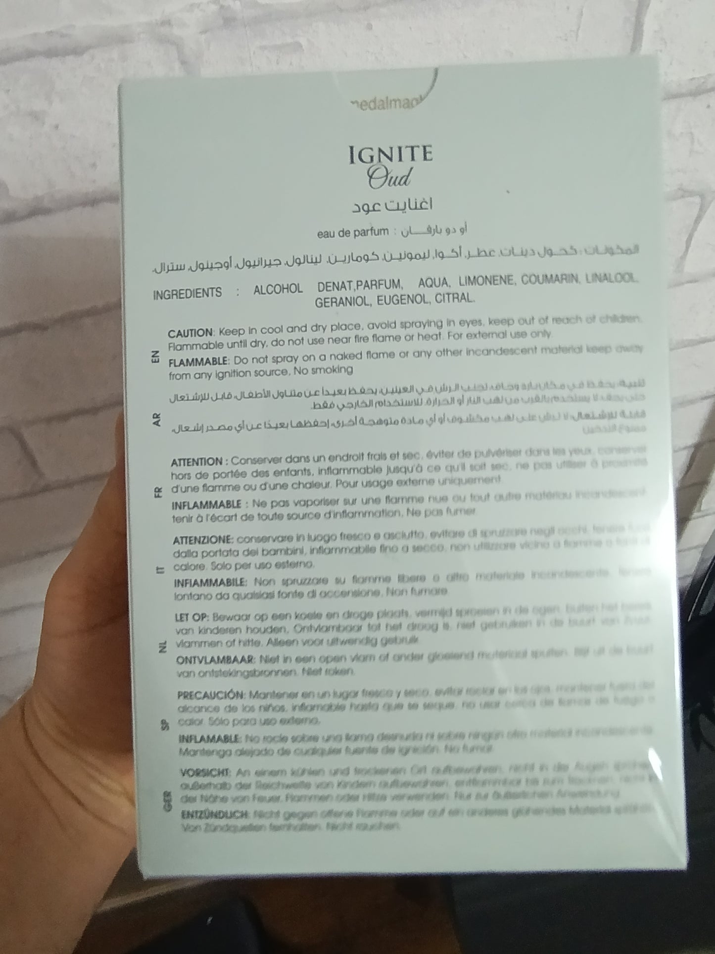 IGNITE OUD  60 ML  Ahmed Al Maghribi