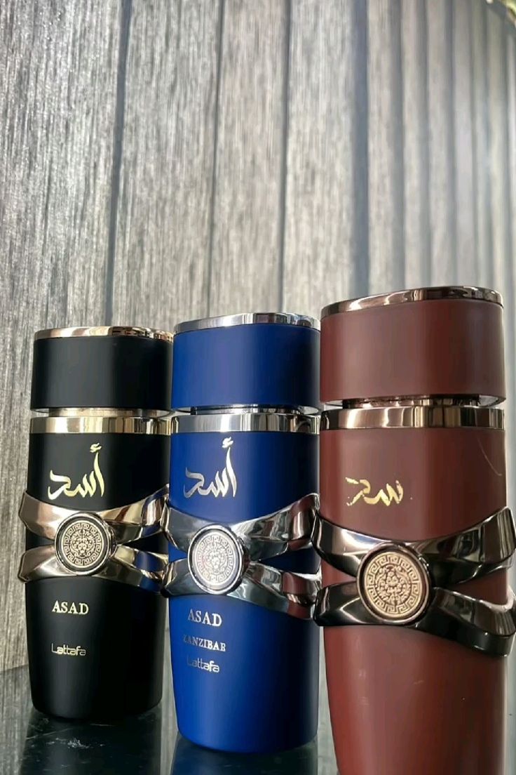 LA TRIADE ASAD LATTAFA : Pack 3x100ml Noir, Zanzibar & Bourbon