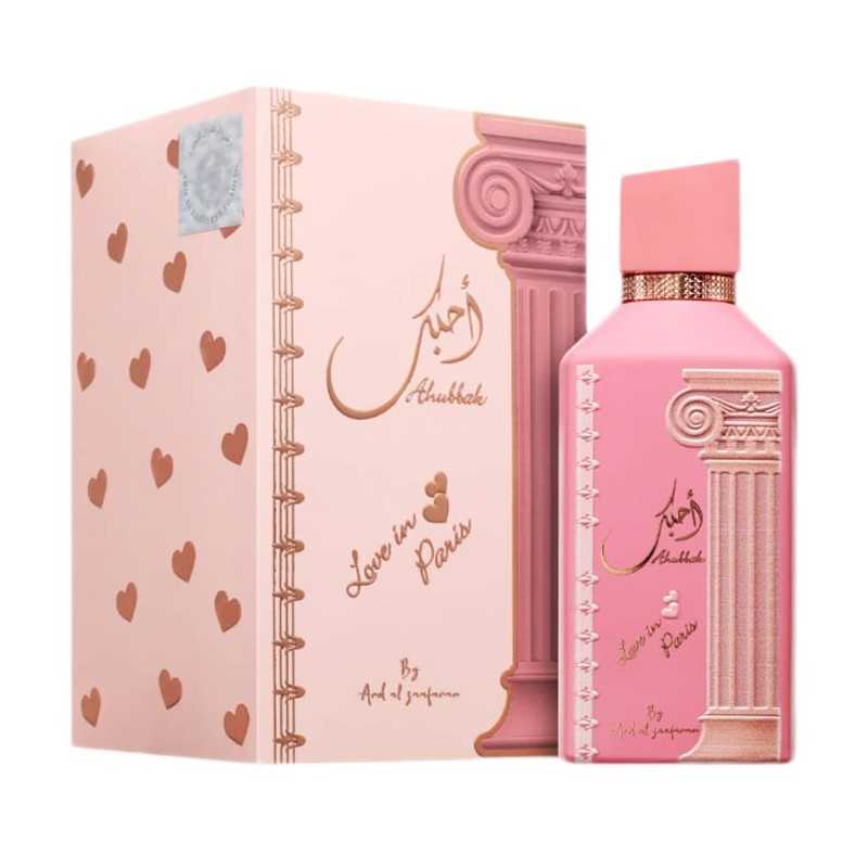 Ahubbak Love In Paris Ard Al Zaafaran (100ml) | EDP Femme | Floral Fruité & Vanille