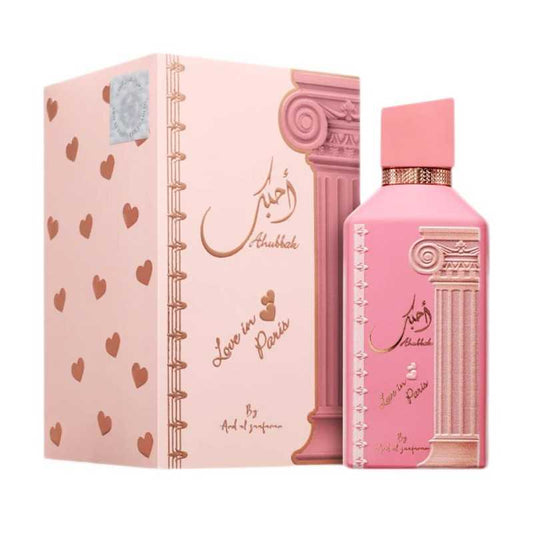 Ahubbak Love In Paris Ard Al Zaafaran (100ml) | EDP Femme | Floral Fruité & Vanille