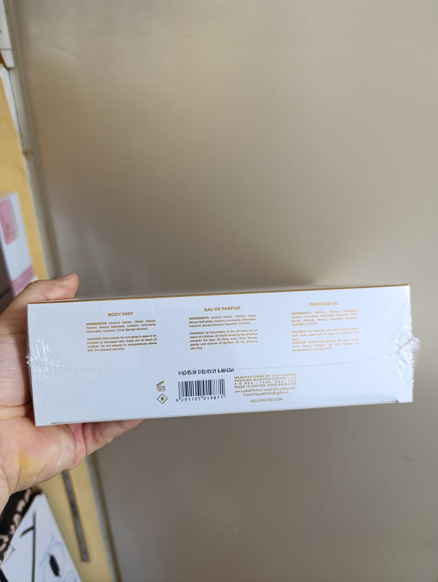 GULF ORCHID Coffret musk collection tahara pomegranate Femme GULF ORCHID