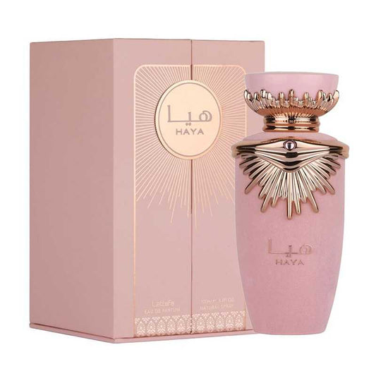 Haya Lattafa 💖 Eau de Parfum Femme – Parfum Floral Fruité Lumineux | Élégance de Dubaï