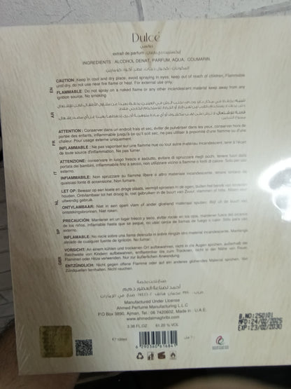 DULCE Ahmed Al Maghribi Extrait de parfum 100 ML Mixte